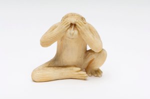 Se No Evil, en af de tre kloge aber af Japanese School