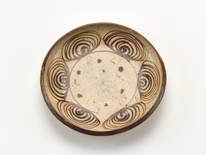 Serveringsfad med "horse eye" design, 1800-1830 af Japanese School