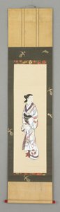 Stående kvindefigur, omkring 1800 af Japanese School