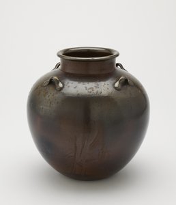 Opbevaringskrukke til teblade, Imbe, Okayama-præfekturet, Edo-perioden, 1700-1900-tallet (keramik) af Japanese School