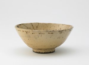 Teskål, Edo-periode, 18.-midten af 1800-tallet (stentøj med træ-aske glasur)