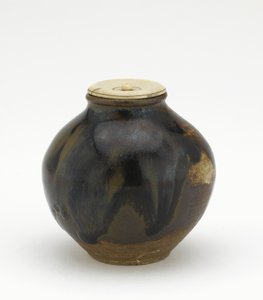 Tea caddy, bunrin form, Edo periode (keramik) af Japanese School
