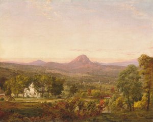 Efterårslandskab, Sugar Loaf Mountain, Orange County, New York, ca. 1870-75 af Jasper Francis Cropsey