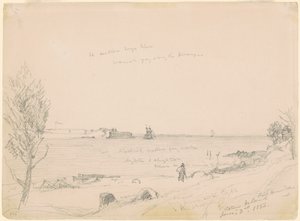 Fort Hamilton, Staten Island af Jasper Francis Cropsey