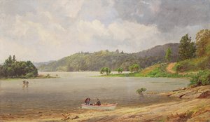 På Wawayanda Lake, New Jersey af Jasper Francis Cropsey