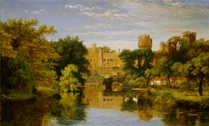 Warwick Castle, England, 1857 af Jasper Francis Cropsey