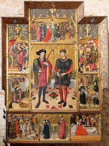 Altertavle (altertavle af de hellige Abdó og Senén) af Jaume Huguet