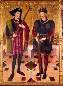 Saint Abdon og Saint Sennen, martyrer, der døde i Rom omkring 303 under kejser Diocletians (245-313) forfølgelser mod kristne af Jaume Huguet