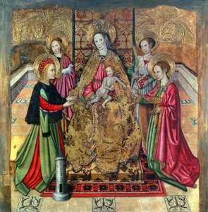 Jomfruen og Barnet med St. Ines og St. Barbara af Jaume Huguet