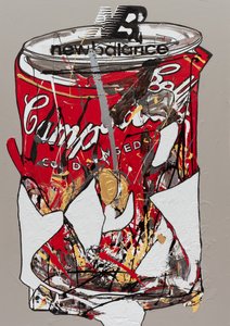 New Balance, 2019 (husmaling og blæk på lærred) af Jay Batlle