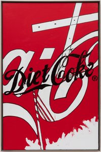Soft Drinks, 2019 (husmaling og blæk på lærred) af Jay Batlle