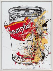 Soup Can 6 Campbells, 2019 (husmaling og blæk på lærred) af Jay Batlle
