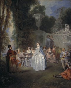 Venetianske festivaler af Jean-Antoine Watteau