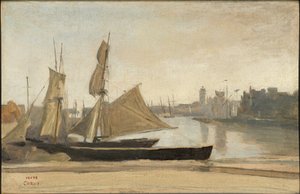 Dunkerque, fiskerbåde fortøjet ved kajen