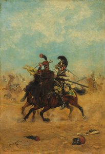 Taistelu väreistä af Jean Baptiste Edouard Detaille