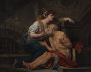 Cimon og Pero: "Romersk velgørenhed" af Jean-Baptiste Greuze
