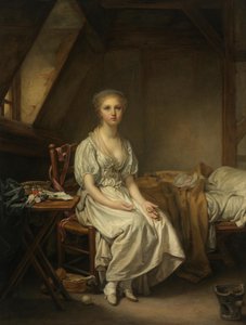 Urets klager (Den vaklende dyd) af Jean-Baptiste Greuze