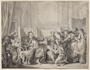 Den skyldige og angrende datter af Jean-Baptiste Greuze