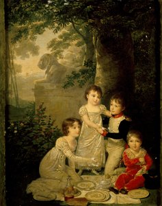 Fire sønner af Joachim Murat og Caroline Bonaparte (fra venstre Letizia af Jean Baptiste Isabey
