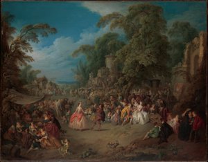 Markedet i Bezons af Jean-Baptiste Joseph Pater