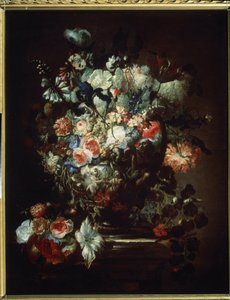 ""Blomster"" (Blomster). Stilleben. Maleri af Jean Baptiste (Jean-Baptiste) Monnoyer (1636-1699). Olie på lærred. Fransk kunst, barokstil. Pushkin Museum of Fine Arts, Moskva af Jean Baptiste Monnoyer