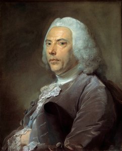 Portræt af Pierre Bouguer (1698-1758) Medlem af Videnskabernes Akademi, Geometri og Astronom Maleri af Jean-Baptiste Perroneau (Jean Baptiste Perronneau) (1715-1783) 1753, 68 x 57 cm - - Portræt af Pierre Bouguer (1698 1758) medlem af Akademiet o af Jean Baptiste Perronneau
