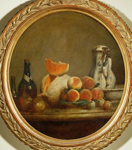 En melon (maleri på lærred) af Jean-Baptiste Simeon Chardin