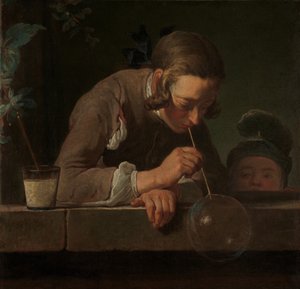 Sæbebobler, ca.1733-34 (olie på lærred) af Jean Baptiste Simeon Chardin