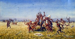 Le prince imperial bliver dræbt i Zululand af Jean Charles Pellerin