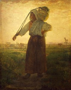 Norman mælkepige i Greville af Jean Francois Millet