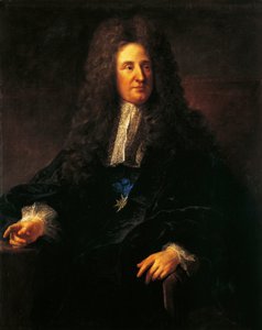 Portræt af Jules Hardouin Mansart (1646-1708), fransk arkitekt, førende skikkelse inden for fransk barokarkitektur, maleri af Jean-Francois Millet (1814-1875) af Jean Francois Millet