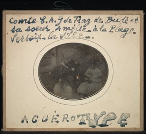Portræt af to børn, grev Ernest Andre Gabriel de Traz de Budé og hans søster Amélie af Jean Gabriel Eynard