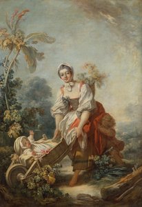 Moderskabets glæder af Jean Honore Fragonard