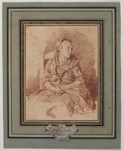 Ung pige siddende, 1785 af Jean Honore Fragonard