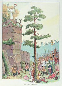 Druidefestival i Maennelstein, Alsace, illustration fra 