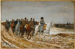 Campagne de France (maleri på træ) af Jean-Louis Ernest Meissonier