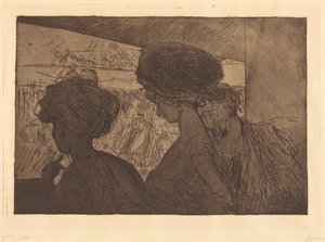 Badekar i teatret (Lower Box at the Theater) af Jean-Louis Forain