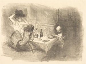 Det private værelse (femte planche)