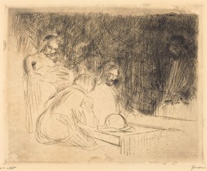 Måltidet i Emmaus (tredje plansche)