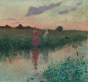Kunstnerens Hustru Fiskeri af Jean-Louis Forain