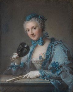 Portræt af Louise-Geneviève Royer af Jean-Marc Nattier