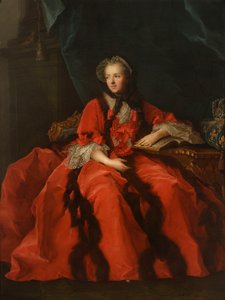 Portræt af dronning Maria Leszczyńska af Jean-Marc Nattier