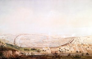 Udsigt over hæren i Boulogne-sur-Mer-lejren af Jean Rodolphe Gautier