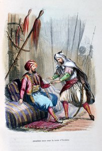 Abdullah modtaget i Ibrahim Pashas telt, 1818, c1847