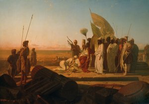 Xerxes ved Hellespont af Jean Adrien Guignet