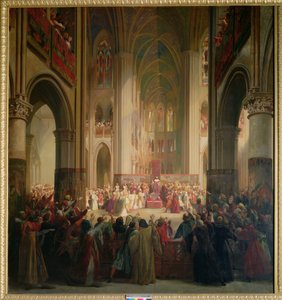Stændergeneral i Paris møde i Notre-Dame efter Karl IV