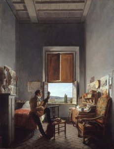 Léon Pallière 1787-1820 på sit værelse i Villa Medici, Rom, 1817.