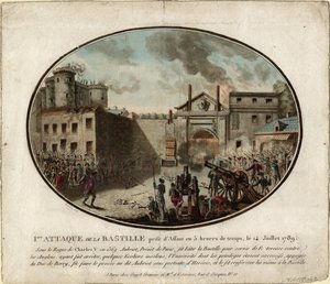 Stormningen af Bastillen den 14. juli 1789, 1789 af Jean Alexis Cornu