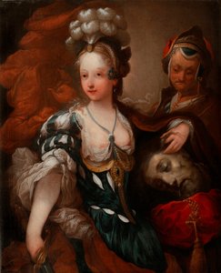 Judith med hovedet af Holofernes (Judith med hovedet af Holofernes) - Maleri af Alexis Grimou (1678-1733), olie på lærred, midten af ​​1700-tallet (88x72 cm) - Wilanow Palace Museum, Warszawa (Polen)