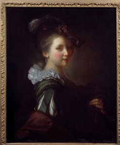Portræt af kvindemaleri af Jean Alexis Grimou (1680-1740) Toulouse fra det 18. århundrede, Musee des Augustins